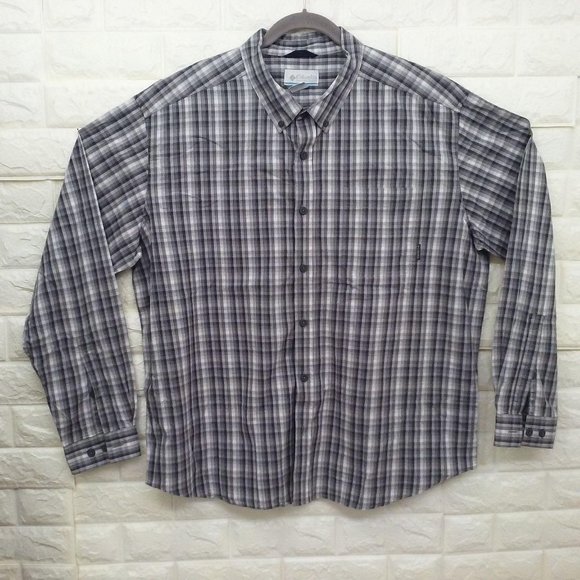 Lot of 2 - Columbia Checked Button-up Shirts XXL - Picture 7 of 12
